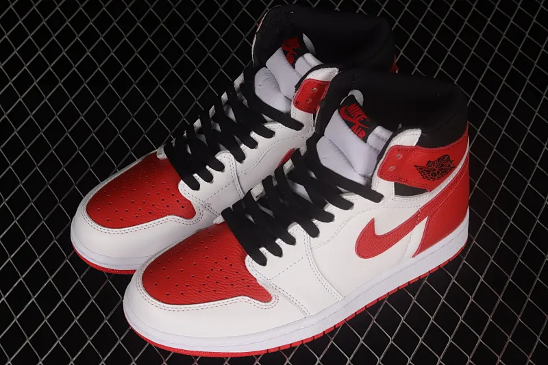All categories Air Jordan Jordan series basketball shoes Air Jordan 1 High Air Jordan 1 High OG AJ1 Joe 1 white and red retro high-top cultural basketball shoes 555088-161